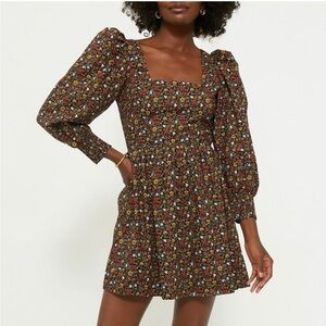 Tuckernuck Floral Mini Dress - Black and Multicolor